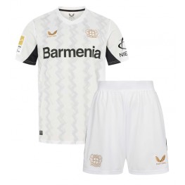 Bayer Leverkusen Uit tenue Kids 2024-25 Korte Mouw (+ Korte broeken)